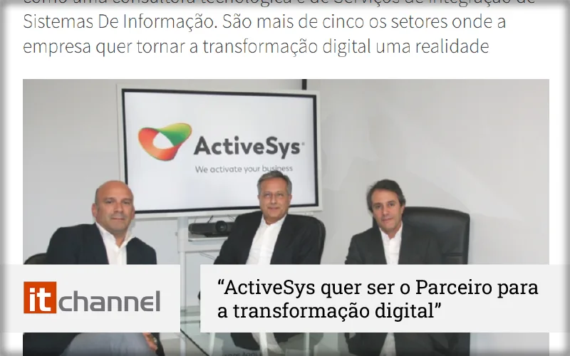 ActiveSys como parceiro da transformação digital